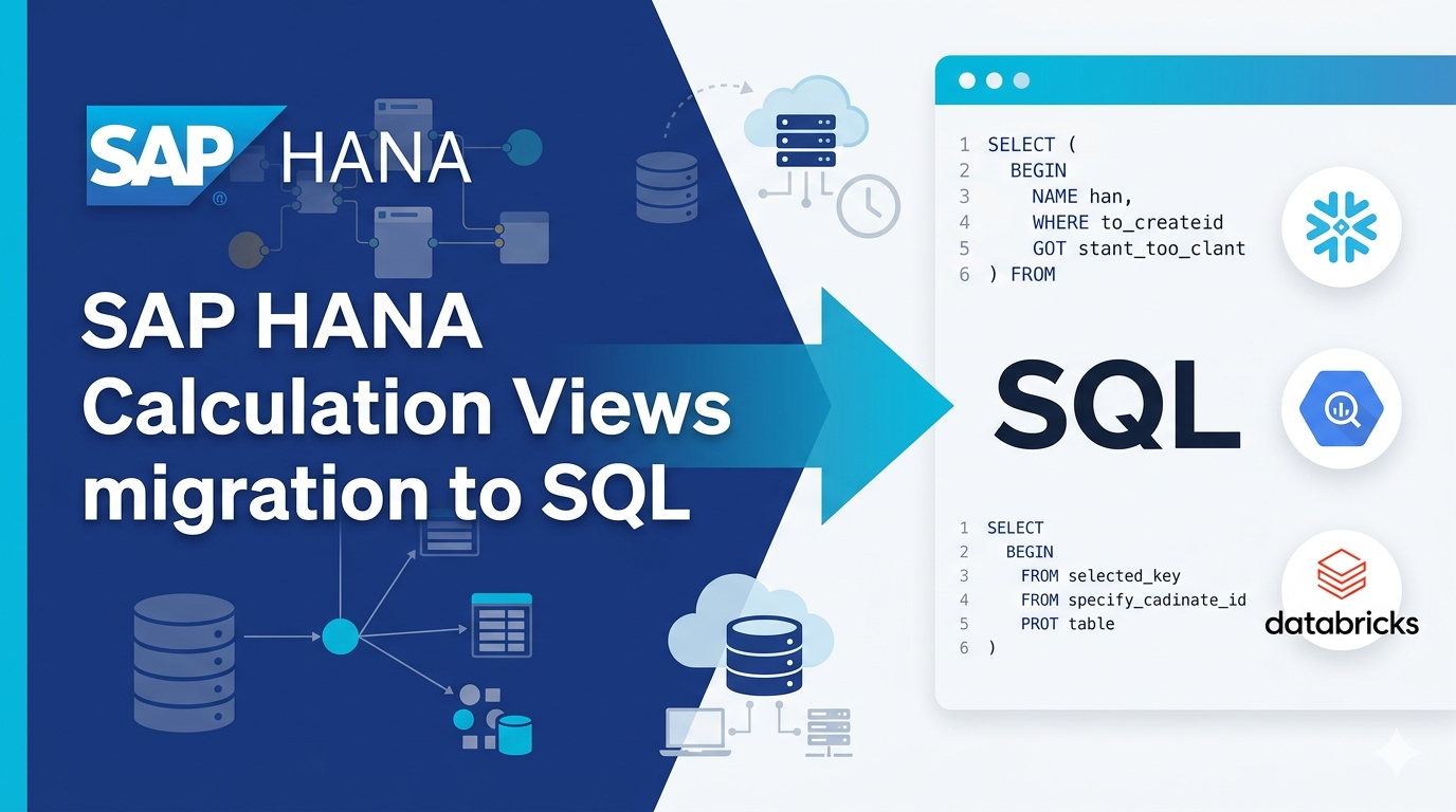 HANA Calculation Views vs SQL