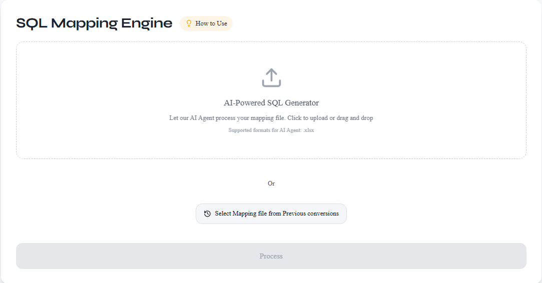 Select mapping metadata file