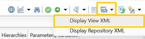 HANA Studio XML Export