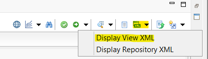 HANA Studio XML Export Option